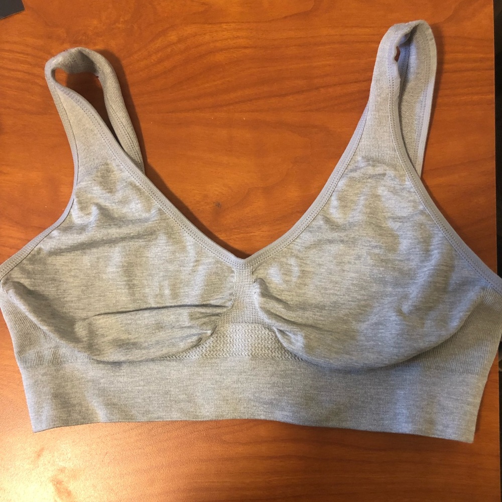 Gray Sports Bra